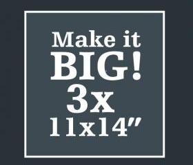 THREE 11x14 Art Prints 