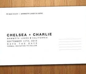 Back of Postcard Layout and Template