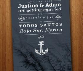 Any Location - Save the Date Wedding Card (Listing features Baja, Mexico)